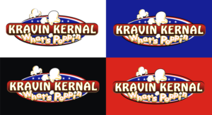Logo Design by AntonAtanasov for Kravin Kernals Gourmet popcorn  | Design: #12393082