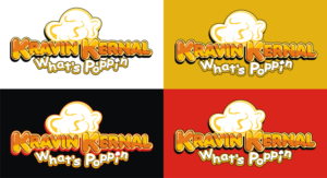 Logo Design by AntonAtanasov for Kravin Kernals Gourmet popcorn  | Design: #12393085