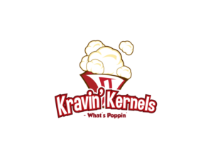Design de Logo par creative.bugs pour Kravin Kernals Gourmet popcorn  | Design #12401284