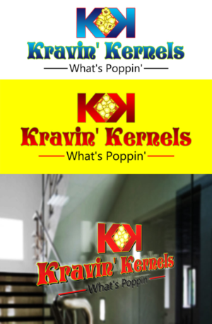 Logo Design by ARtKISTA for Kravin Kernals Gourmet popcorn  | Design: #12416090