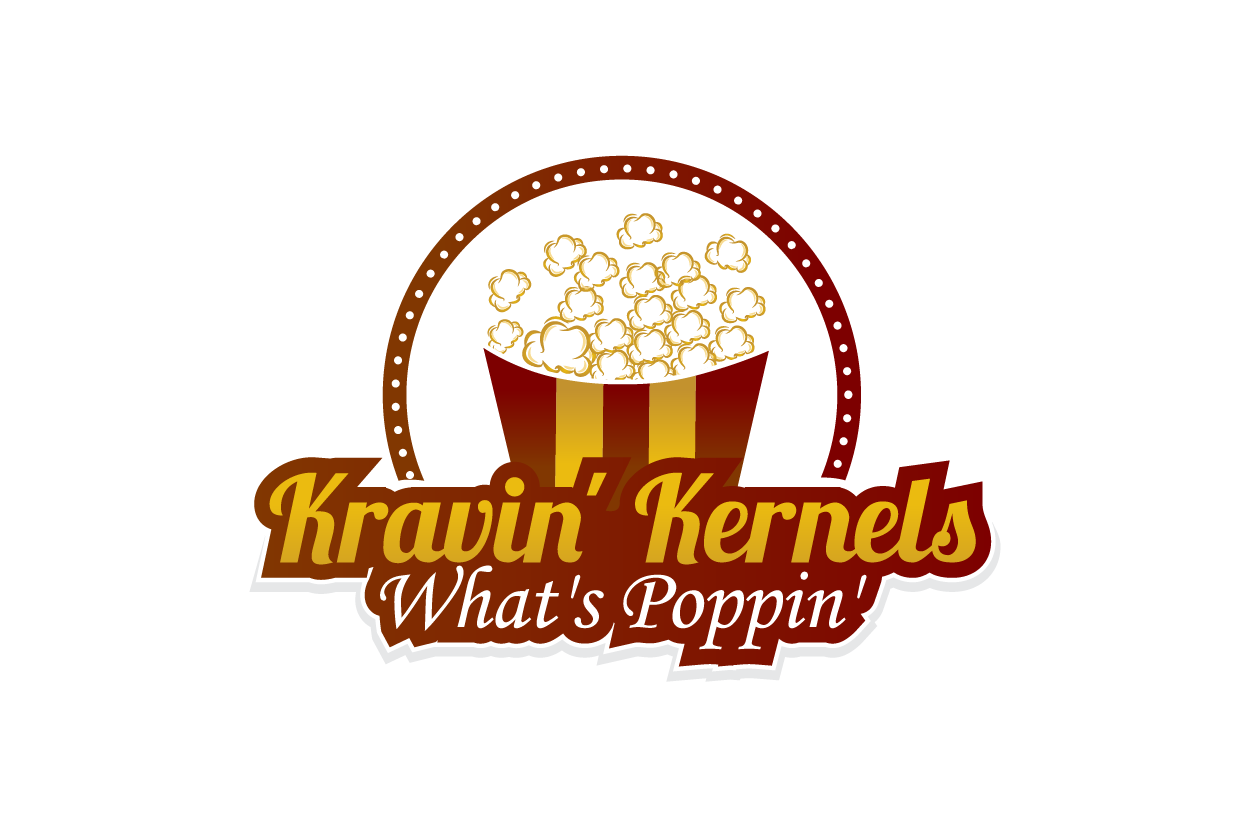 Logo Design by Turn Digital for Kravin Kernals Gourmet popcorn  | Design #12401279