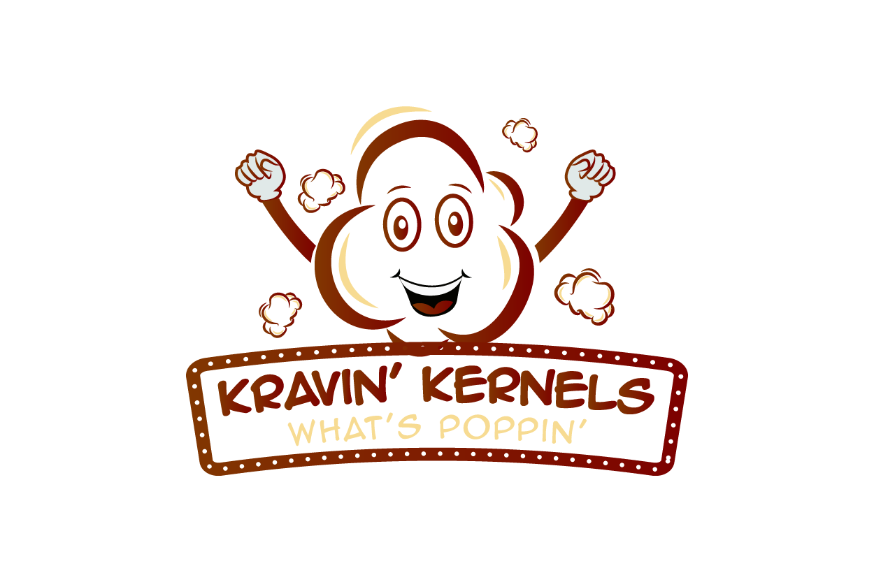 Logo Design by Turn Digital for Kravin Kernals Gourmet popcorn  | Design #12401280