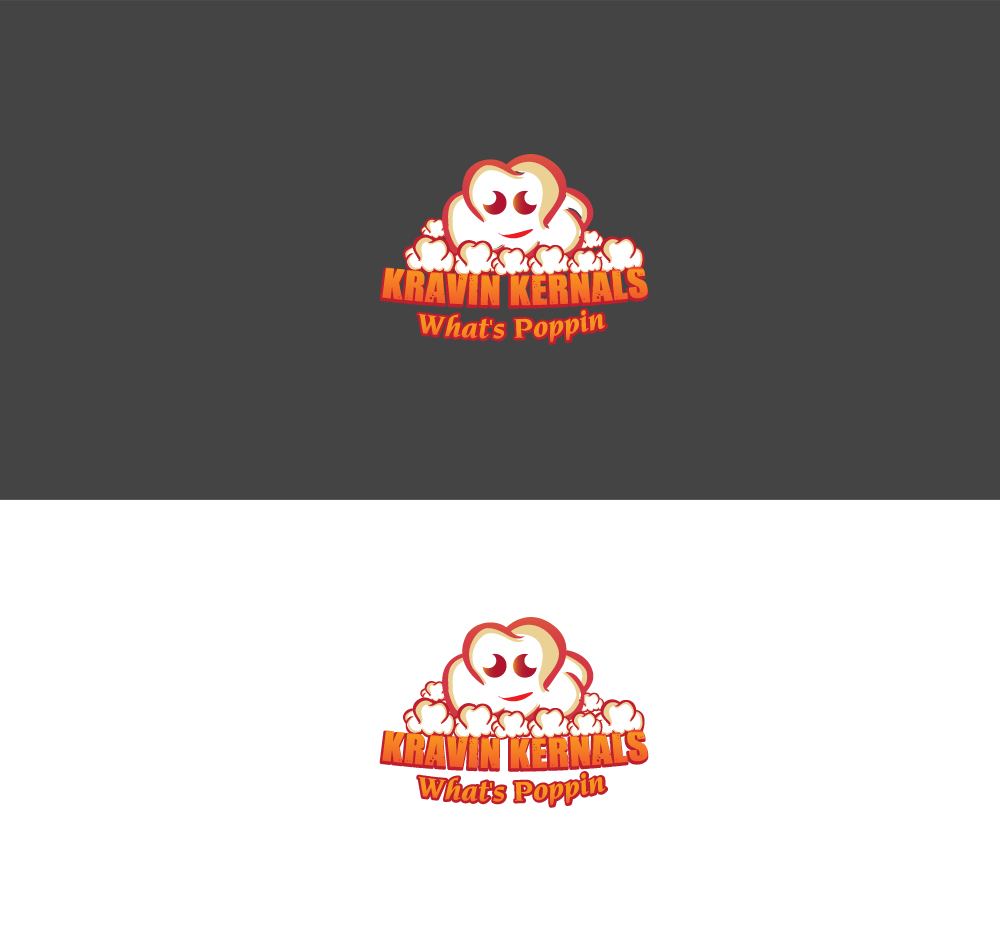 Logo Design by creative101 for Kravin Kernals Gourmet popcorn  | Design #12407436