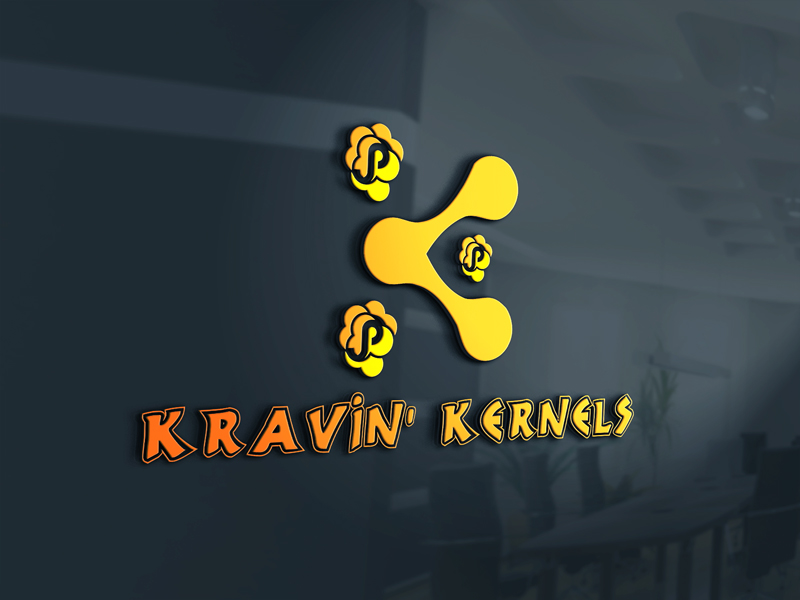 Logo Design by H M SUMON for Kravin Kernals Gourmet popcorn  | Design #12392597