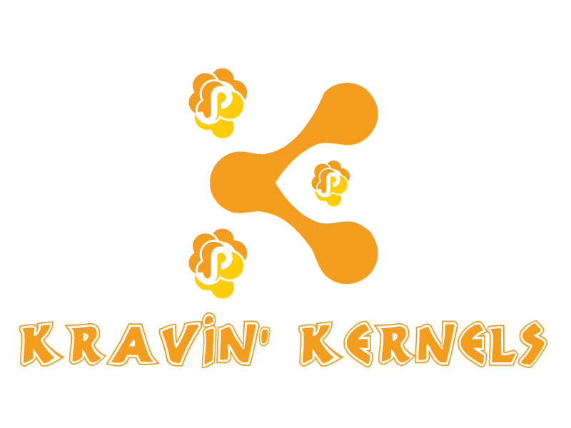 Logo Design by H M SUMON for Kravin Kernals Gourmet popcorn  | Design #12392599