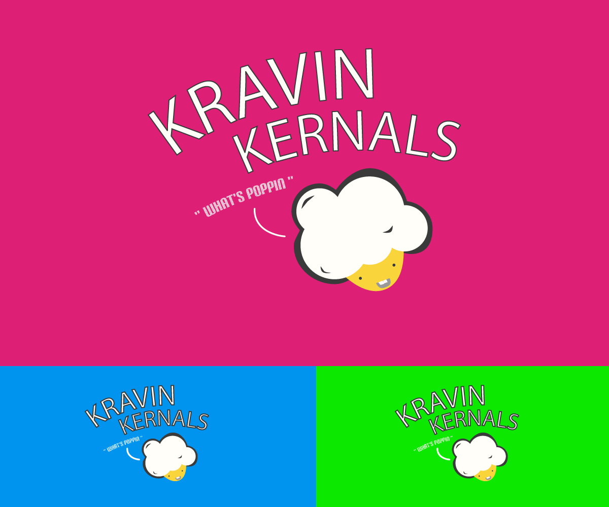 Design de Logo par shiminng pour Kravin Kernals Gourmet popcorn  | Design #12387487