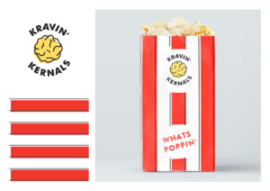 Design de Logo par mikegoldsworthydesign pour Kravin Kernals Gourmet popcorn  | Design #12392407