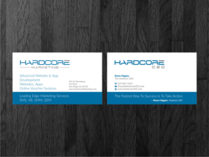 Business Card Design for HardcoreMarketing.com | Visitenkarten-Design von Atvento Graphics
