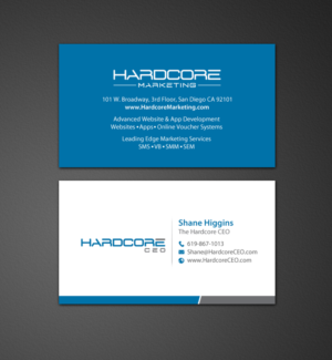 Business Card Design for HardcoreMarketing.com | Visitenkarten-Design von chandrayaan.creative