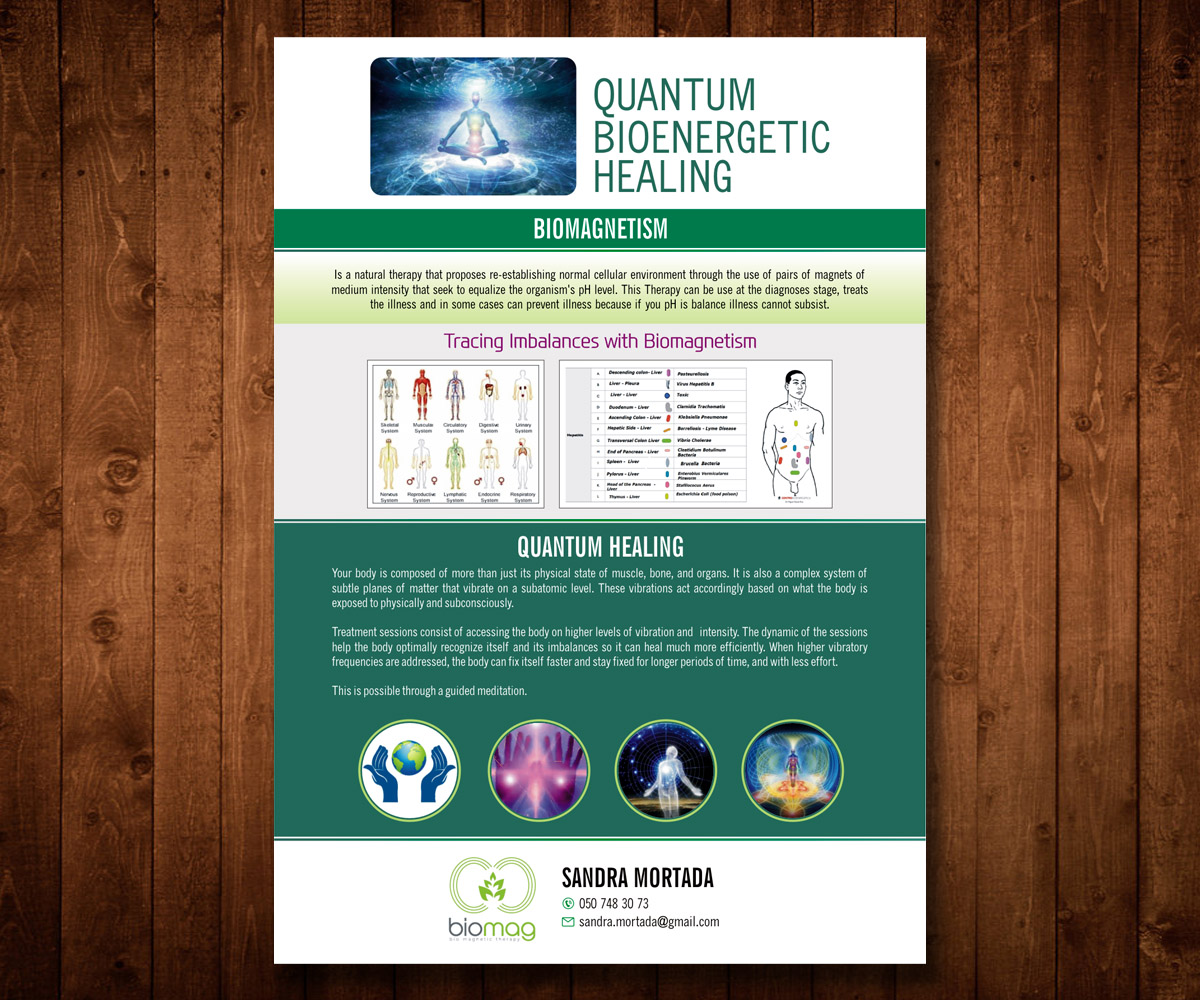 Diseño de Flyer por Designers Hub para Quantum Bionergetic Healing | Diseño #12425106
