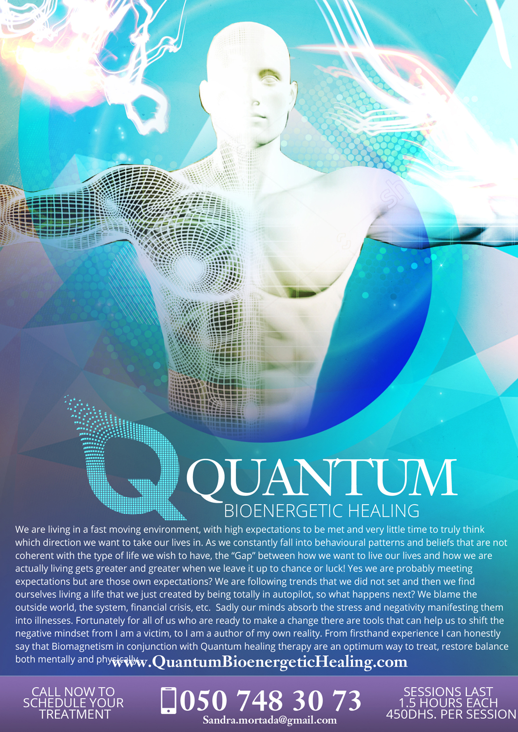 Diseño de Flyer por Brian Ellis para Quantum Bionergetic Healing | Diseño #12471746