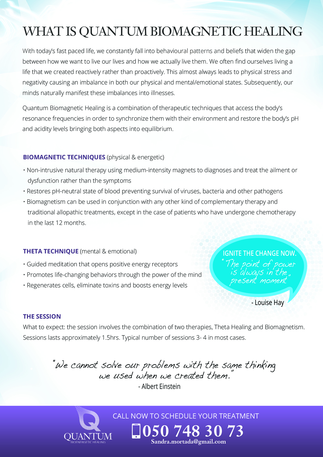 Diseño de Flyer por Brian Ellis para Quantum Bionergetic Healing | Diseño #12485697