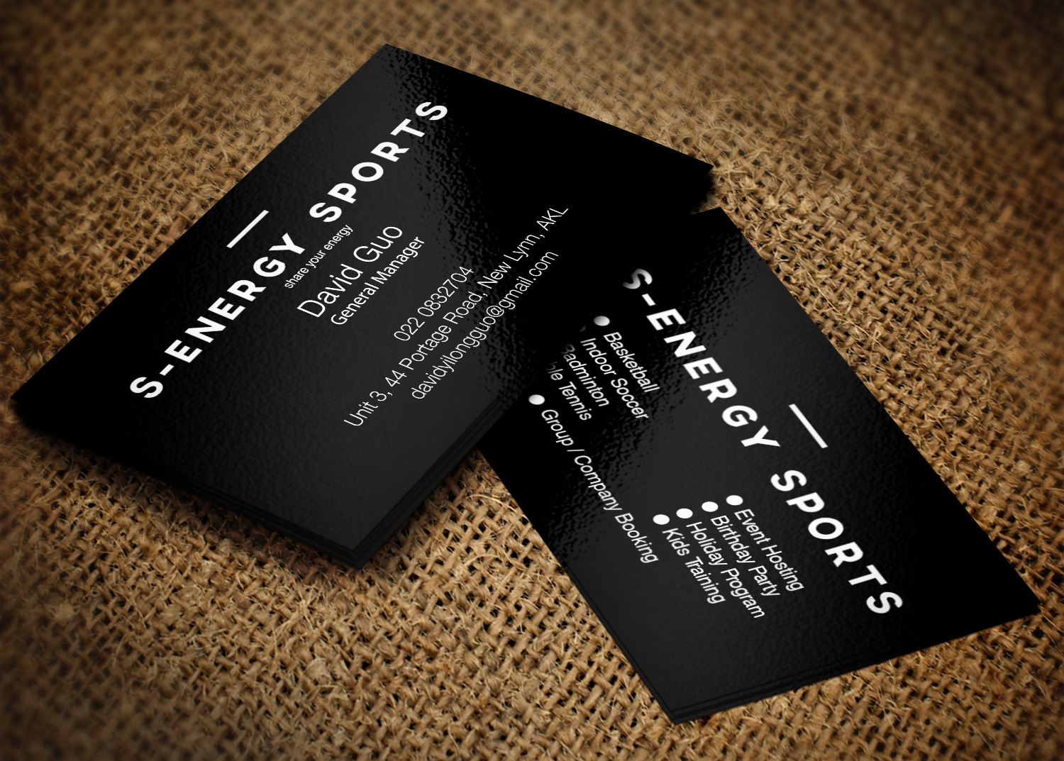 Business Card Design by Pixi Dust for S-energy Sports | Design #12411969