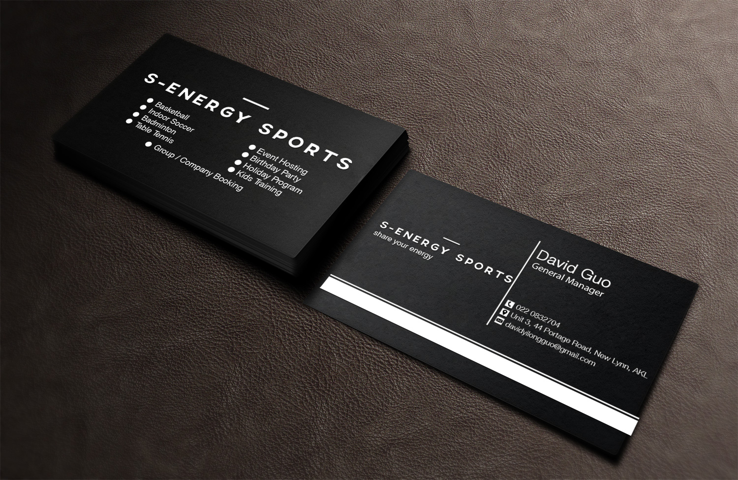 Business Card Design by Pixi Dust for S-energy Sports | Design #12411970