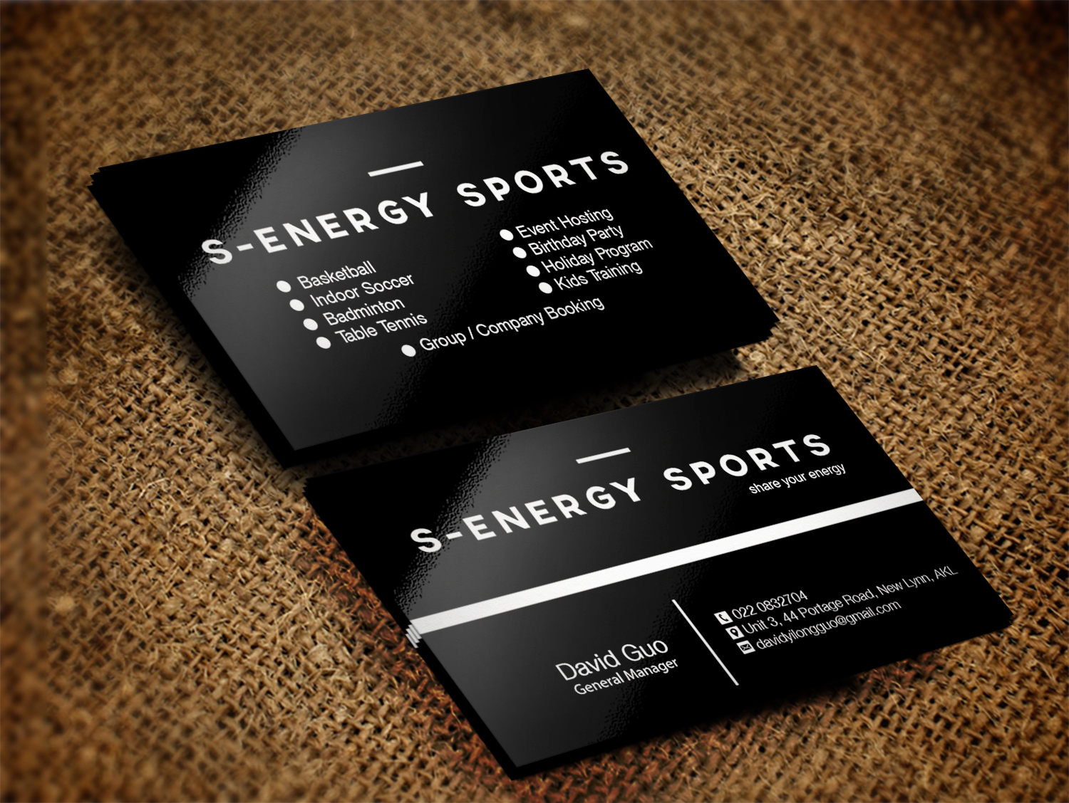 Business Card Design by Pixi Dust for S-energy Sports | Design #12411972