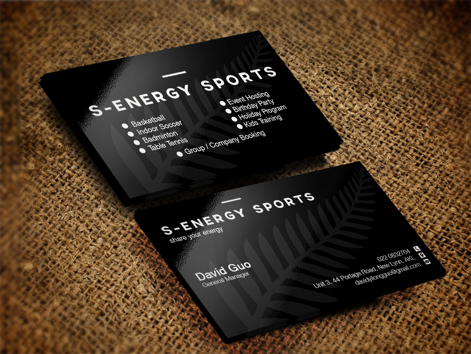Business Card Design by Pixi Dust for S-energy Sports | Design #12421215