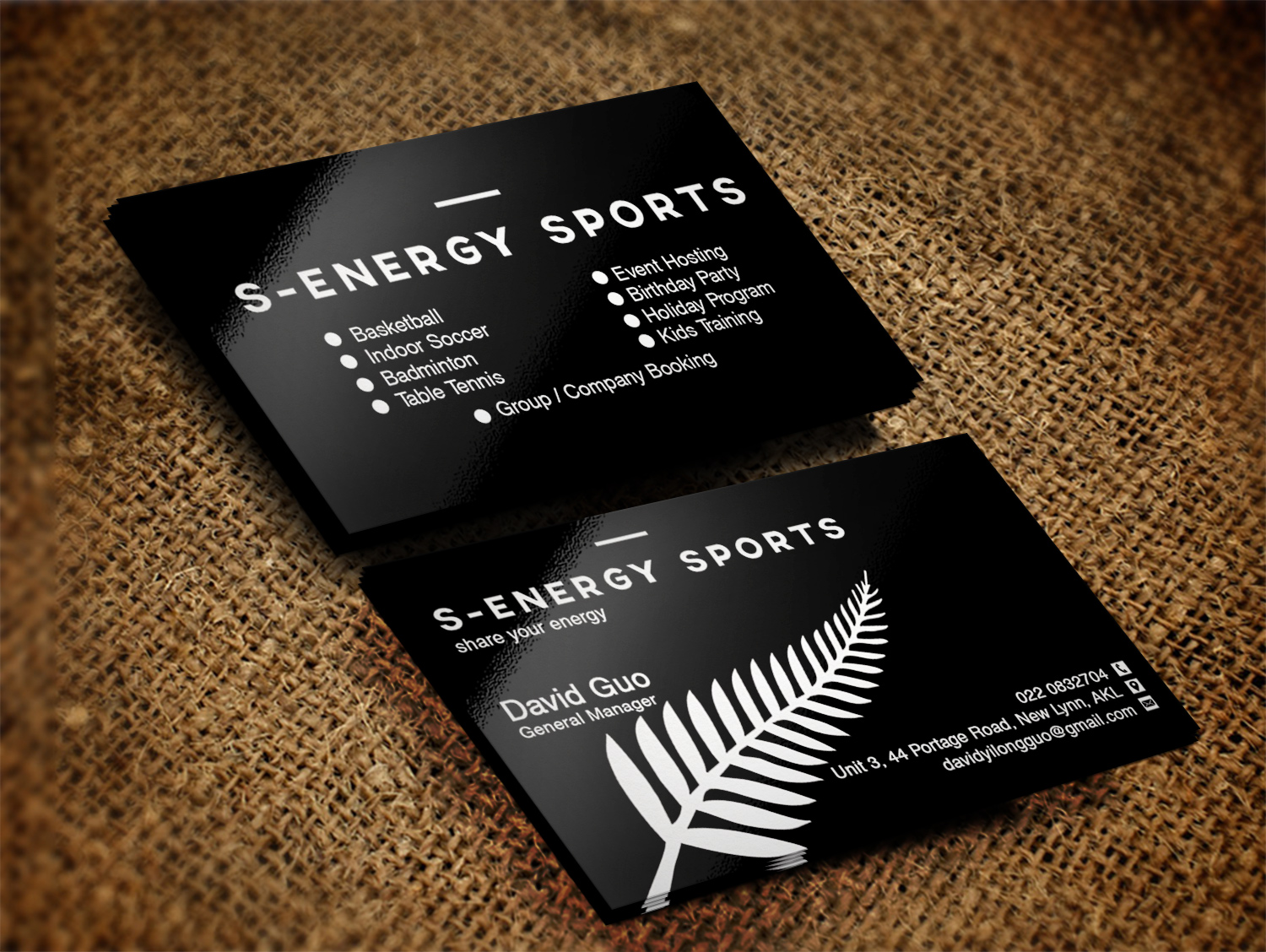 Business Card Design by Pixi Dust for S-energy Sports | Design #12421217