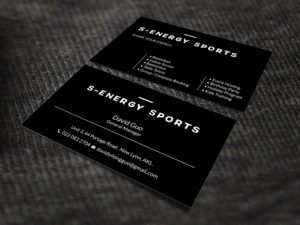 Business Card Design by SKYdesign for S-energy Sports | Design: #12424036