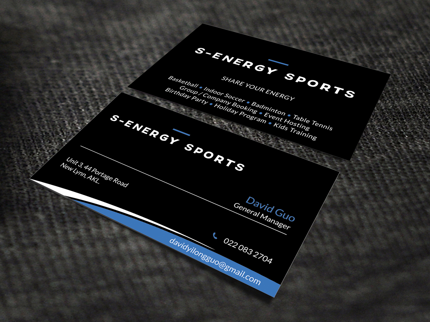 Business Card Design by SKYdesign for S-energy Sports | Design #12424037