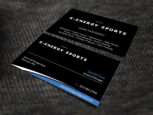 Business Card Design by SKYdesign for S-energy Sports | Design: #12424037