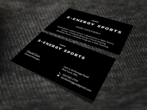 Business Card Design by SKYdesign for S-energy Sports | Design: #12424045