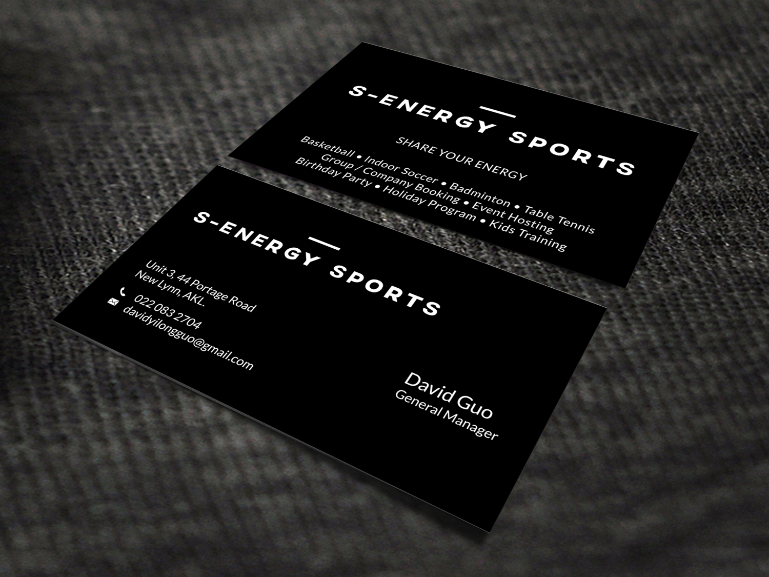 Business Card Design by SKYdesign for S-energy Sports | Design #12424047
