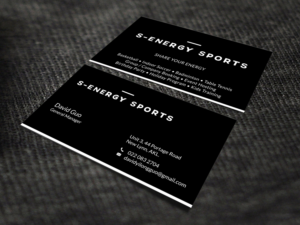 Business Card Design by SKYdesign for S-energy Sports | Design: #12424048