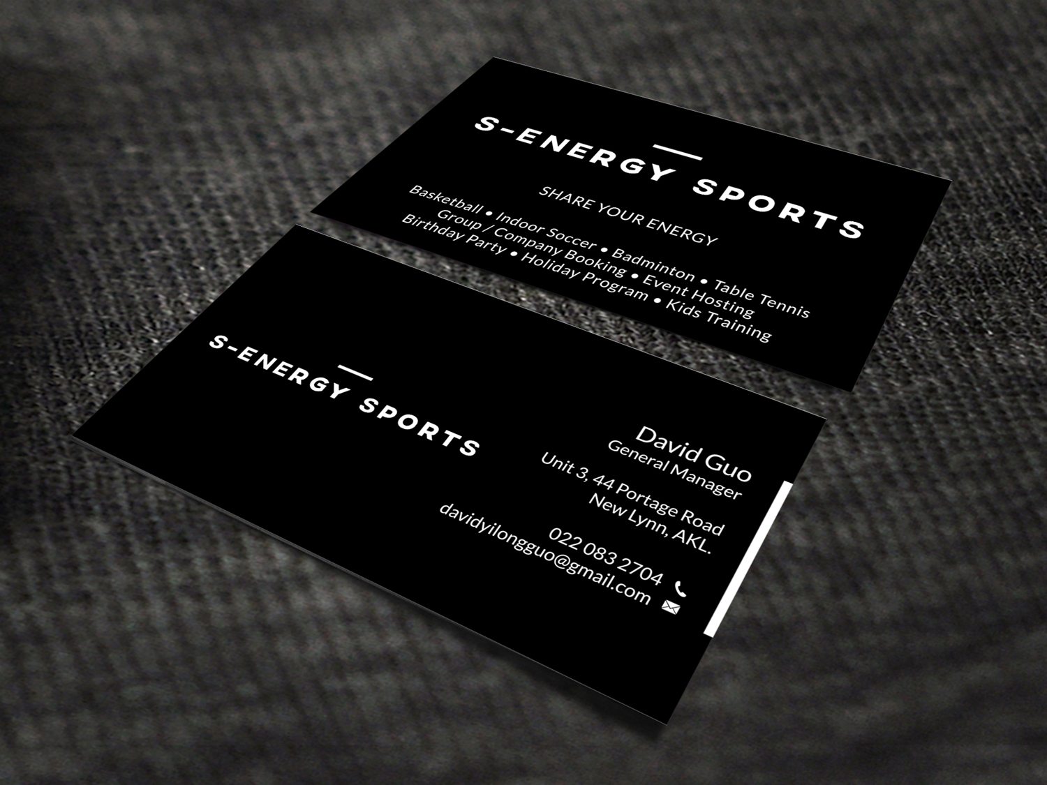 Visitenkarten-Design von SKYdesign für S-energy Sports | Design #12424066