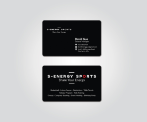 Business Card Design by JK18 for S-energy Sports | Design: #12419723