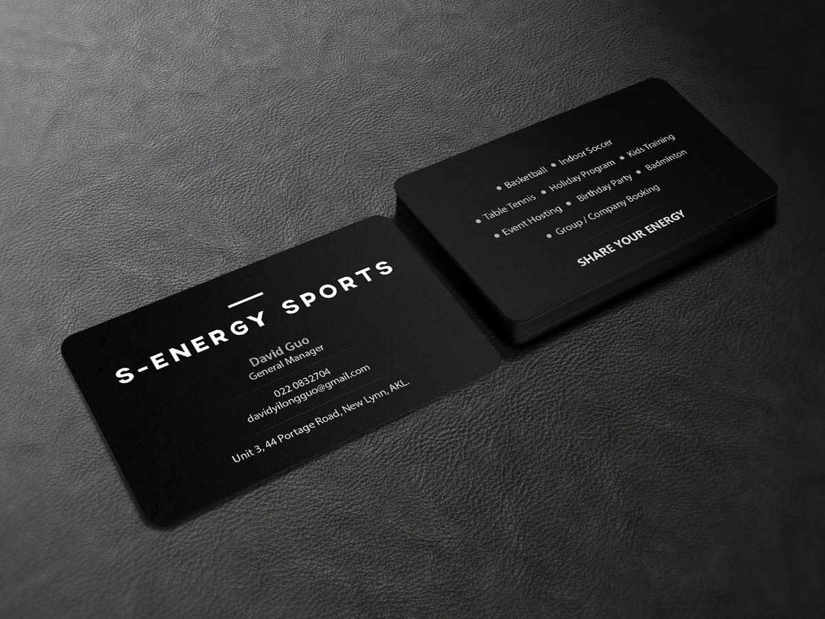 Business Card Design by Creations Box 2015 for S-energy Sports | Design #12424450