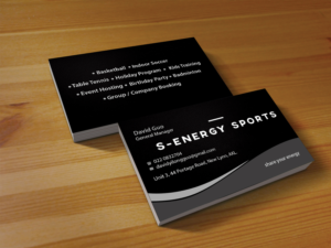Business Card Design by Creations Box 2015 for S-energy Sports | Design: #12424465