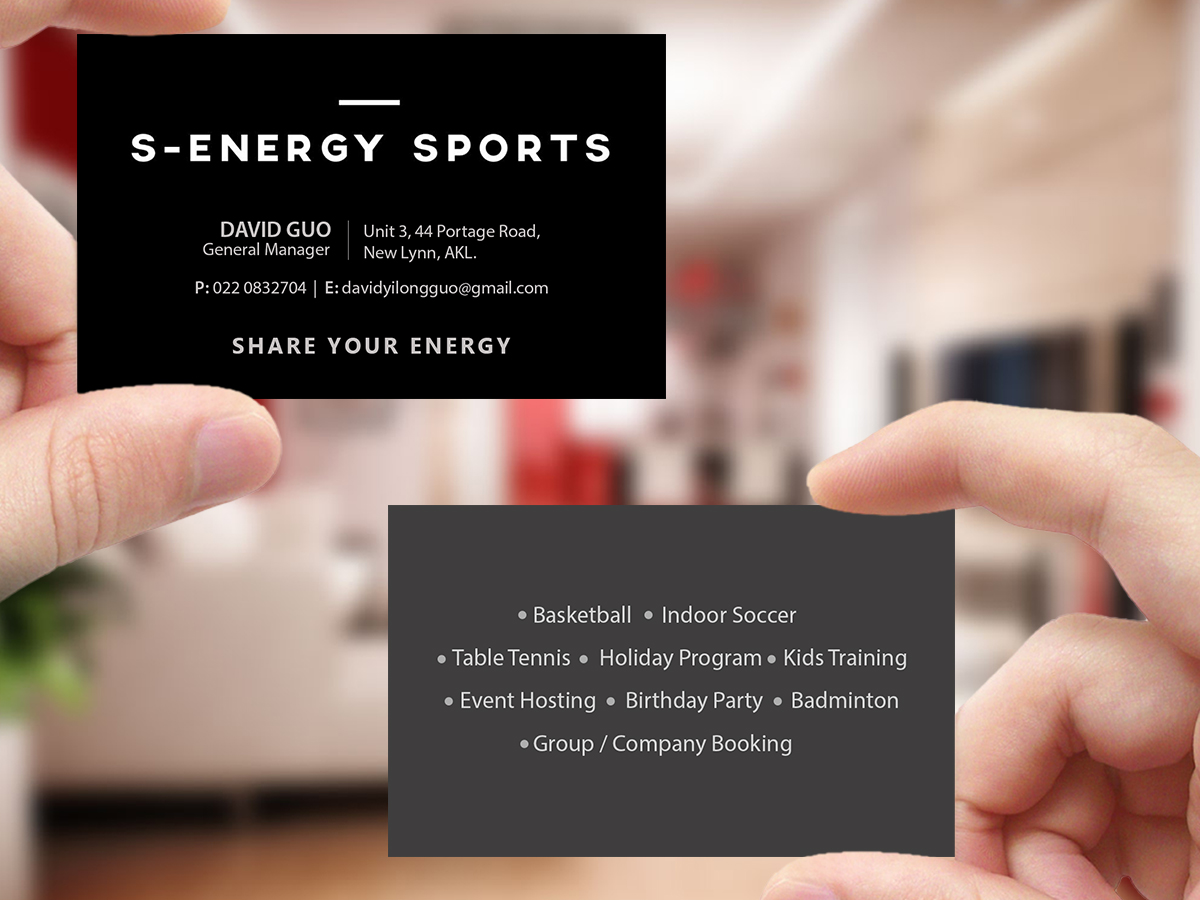 Diseño de Tarjeta de Presentación por Creations Box 2015 para S-energy Sports | Diseño #12424467