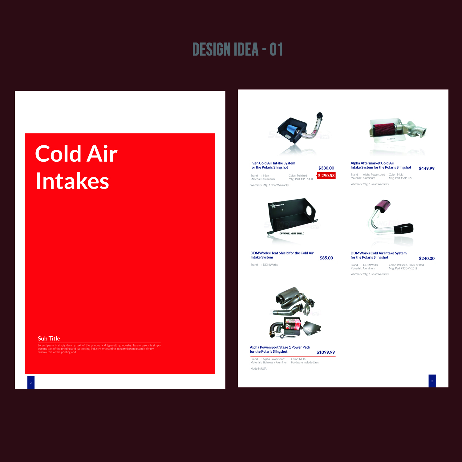 Catalogue Design by Venkat for SlingMods.com | Design #12495175