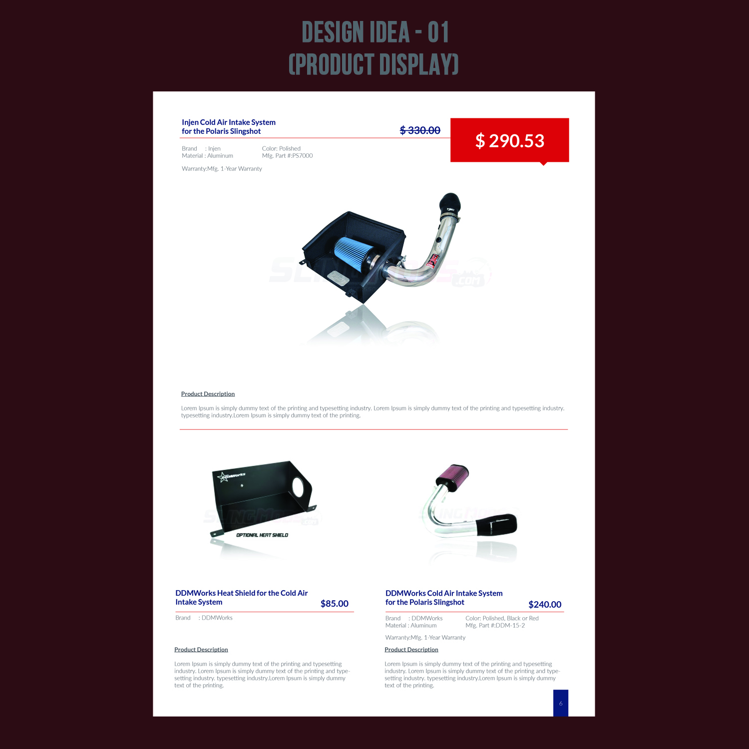 Catalogue Design by Venkat for SlingMods.com | Design #12495176