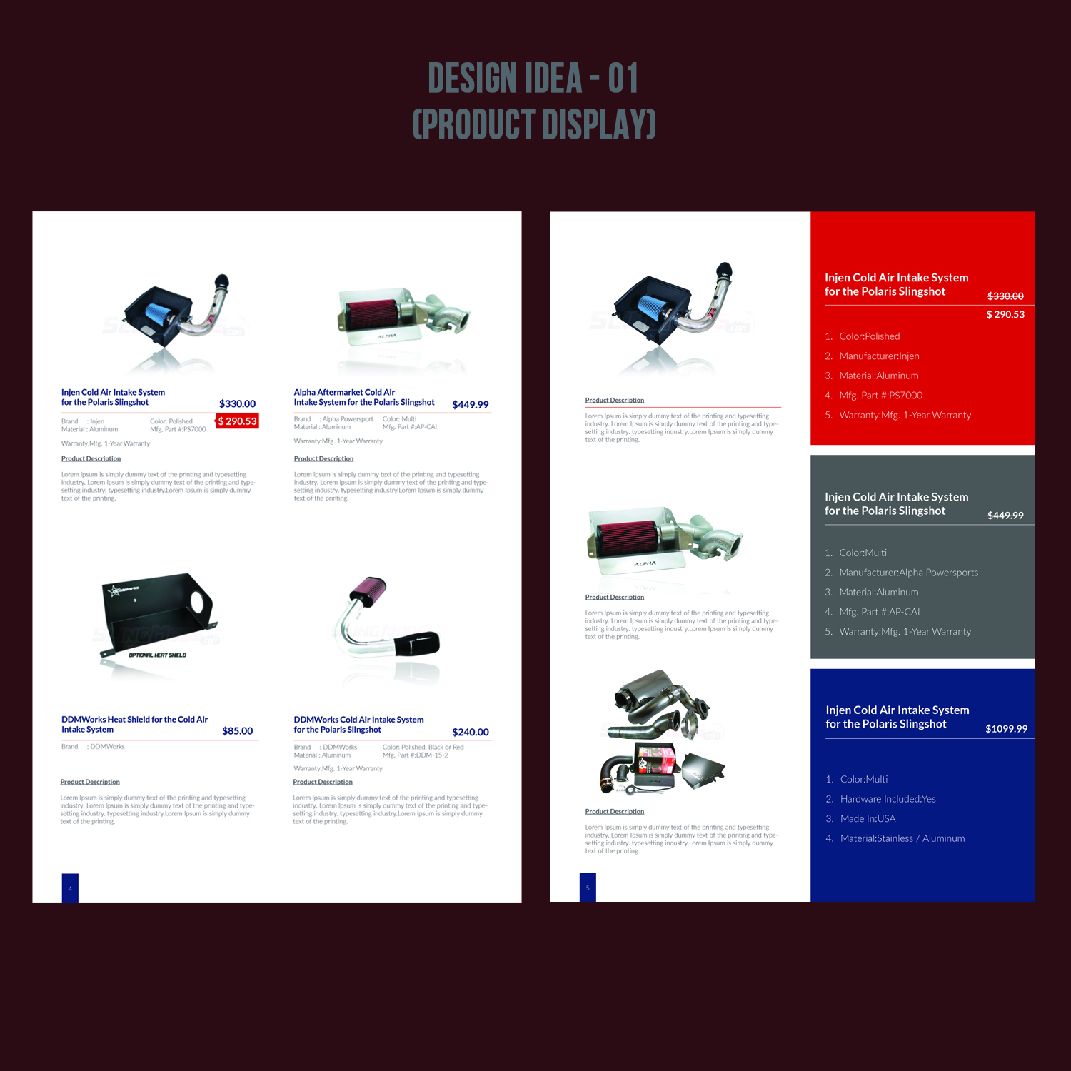 Catalogue Design by Venkat for SlingMods.com | Design #12495177