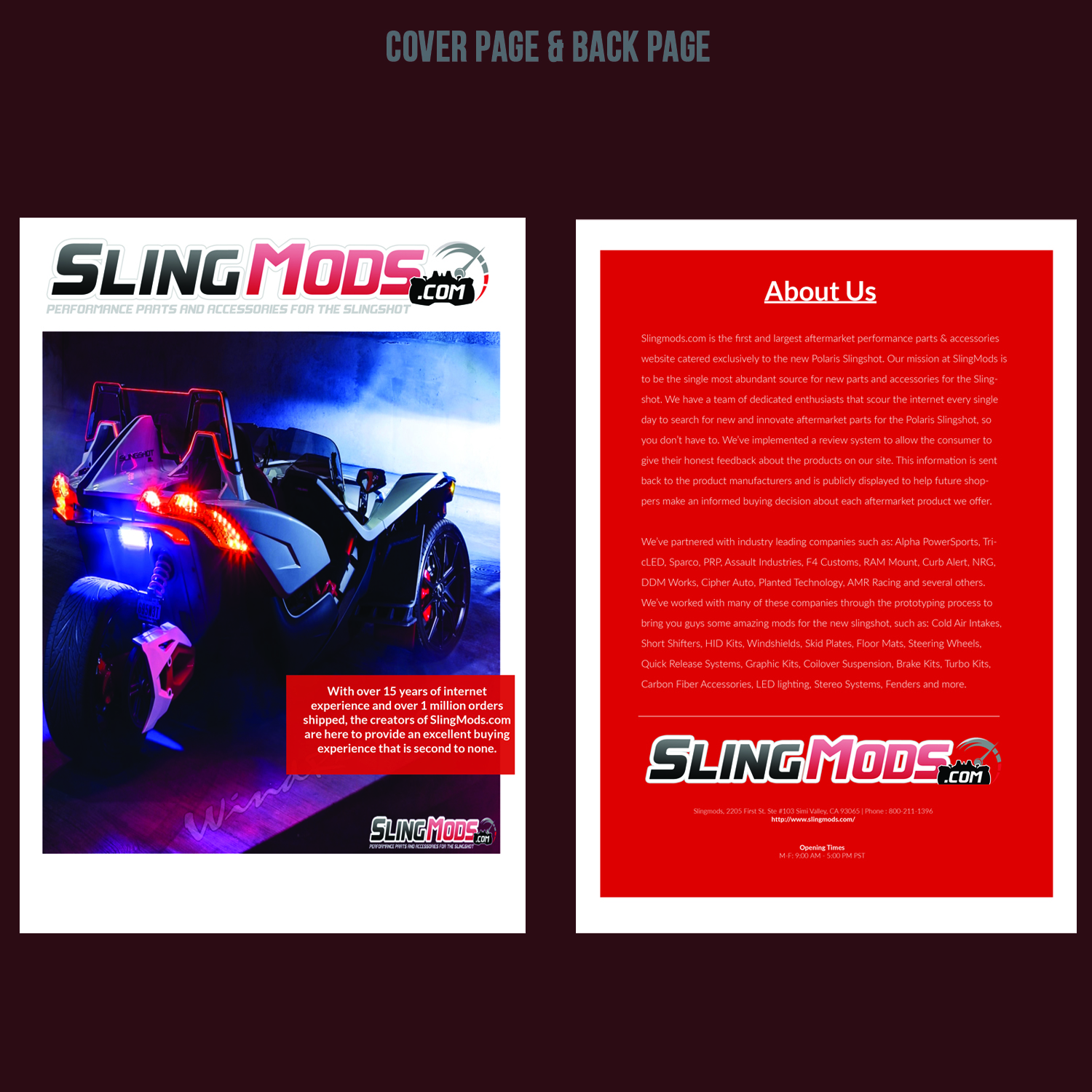 Catalogue Design by Venkat for SlingMods.com | Design #12495795