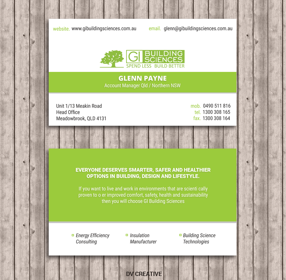 Business Card Design by Creative DV for this project | Design #12405394
