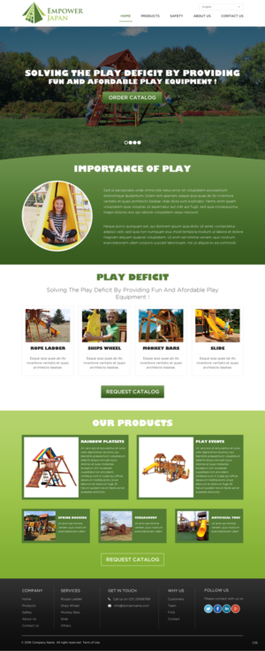 Diseño Web por pb para Playground of Hope | Diseño: #12413590