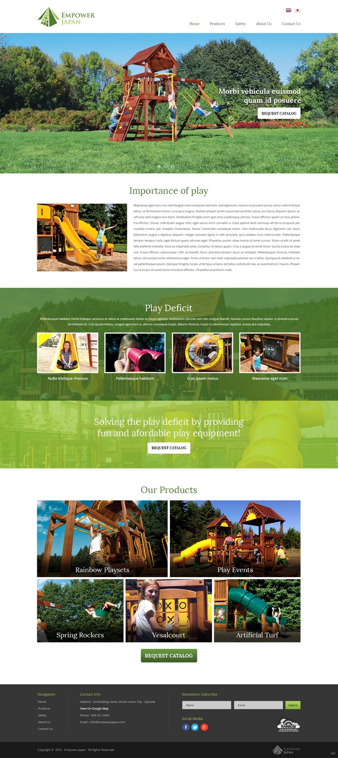 Diseño Web por pb para Playground of Hope | Diseño #12413591
