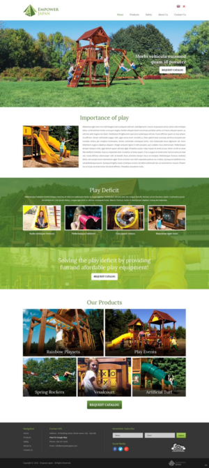Diseño Web por pb para Playground of Hope | Diseño: #12413591