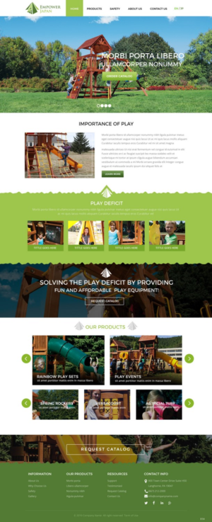 Diseño Web por pb para Playground of Hope | Diseño: #12413592