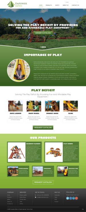 Diseño Web por pb para Playground of Hope | Diseño: #12413593