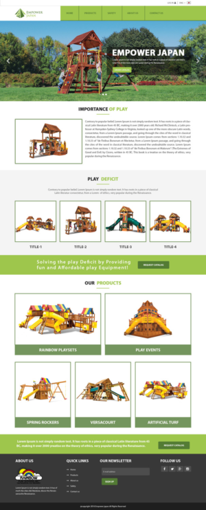 Diseño Web por pb para Playground of Hope | Diseño: #12413595