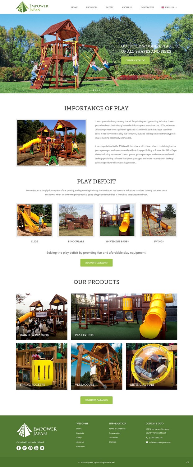 Web Design by pb for Playground of Hope | Design #12413596