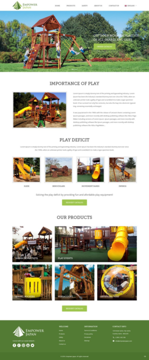 Diseño Web por pb para Playground of Hope | Diseño: #12413596