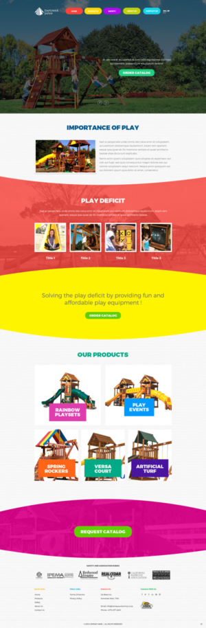 Diseño Web por pb para Playground of Hope | Diseño: #12424251