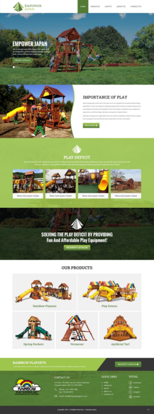 Diseño Web por pb para Playground of Hope | Diseño: #12424255
