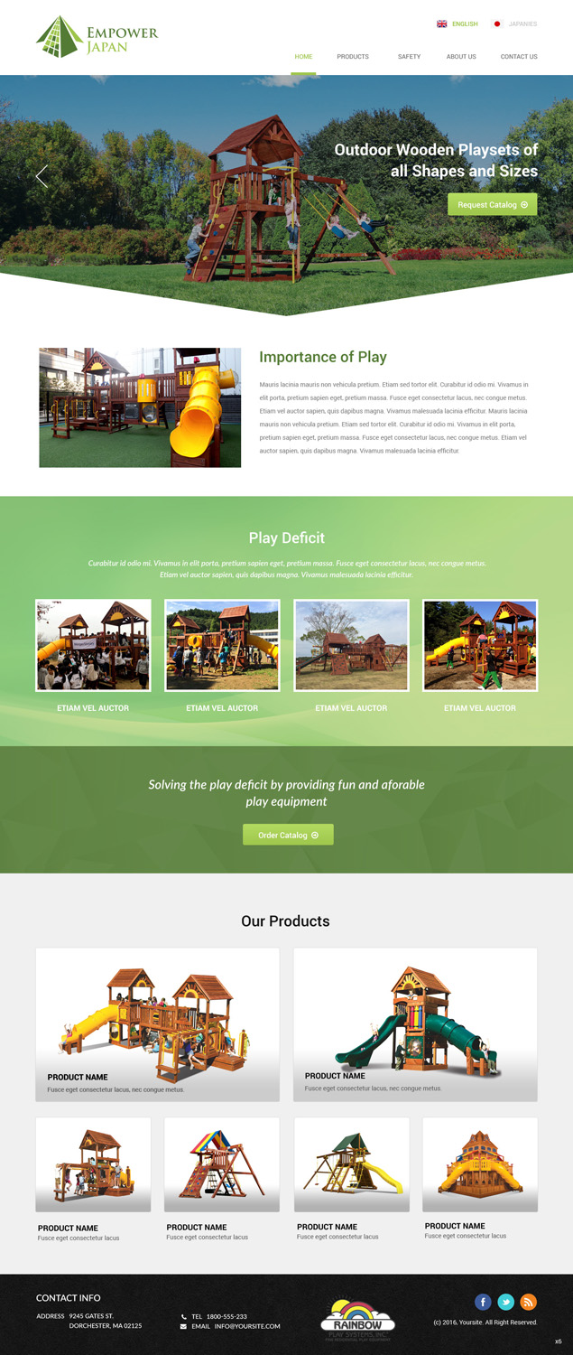 Diseño Web por pb para Playground of Hope | Diseño #12424257