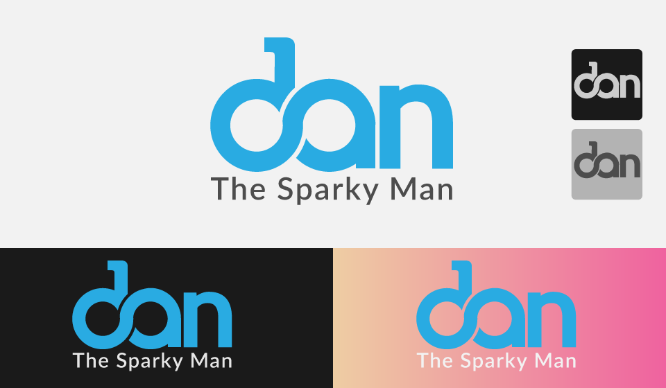Logo Design by Kashif Latif for Dan the Sparky Man | Design #12401508