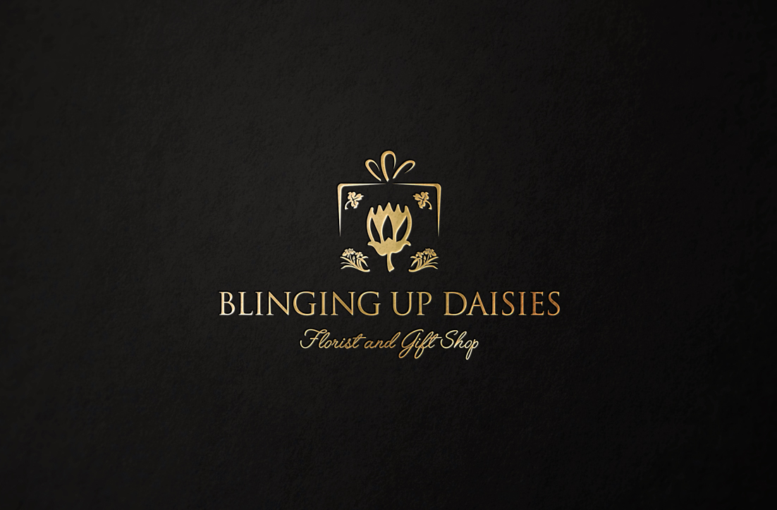 Diseño de Logo por GLDesigns para Blinging Up Daisies Florist and Gift Shop | Diseño #12445896